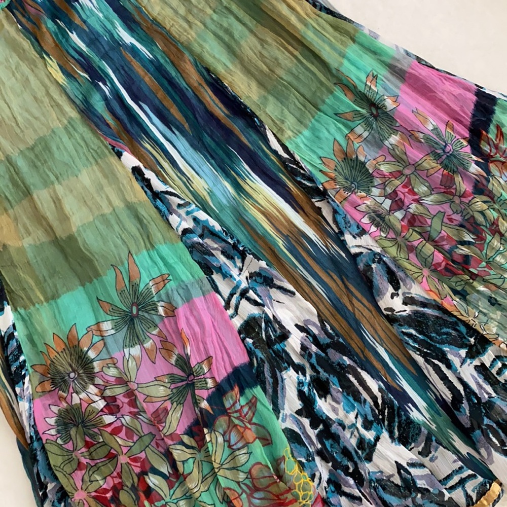 Soft Surroundings | Flowy Patchwork Boho Fairy Ga… - image 3